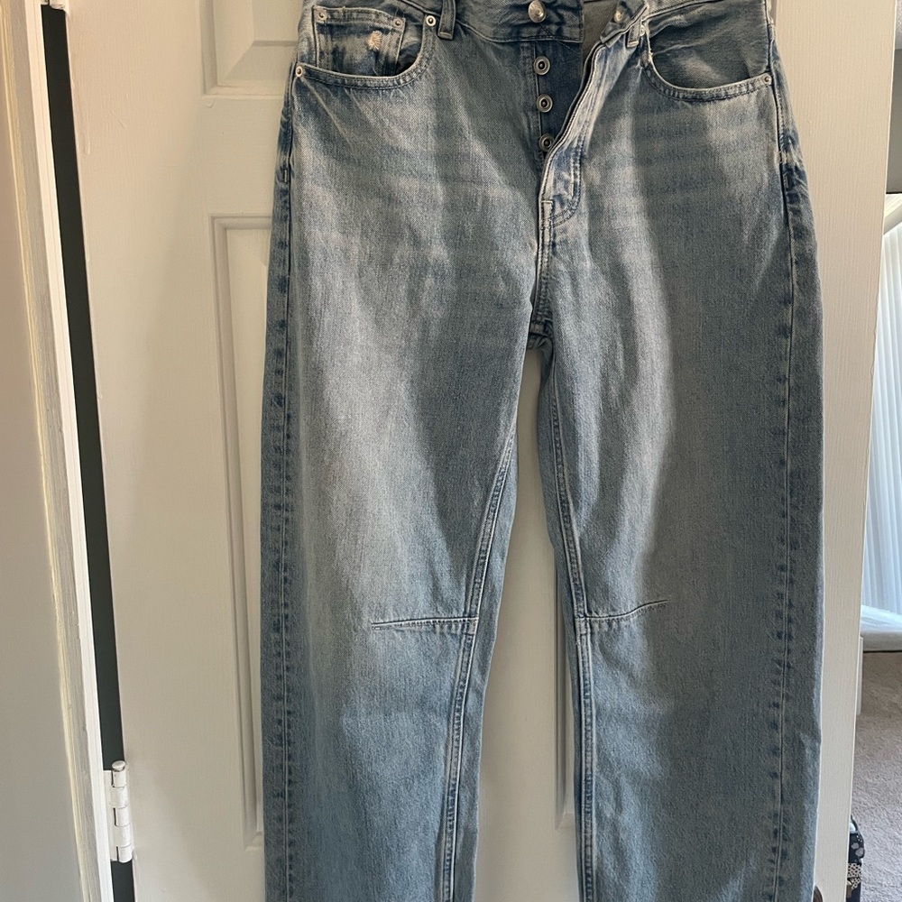 Madewell darted barrel jeans